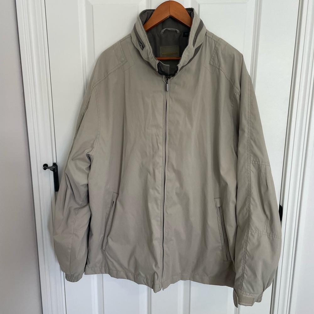 Weathercast 2XL Men's Beige water resistant Jacket